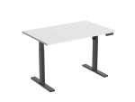StandXT Pro (weiß & schwarz) - elektrisch höhenverstellbarer Schreibtisch (Gestell) | 125kg Traglast | Höhe: 62 - 128cm | Memory Funktion