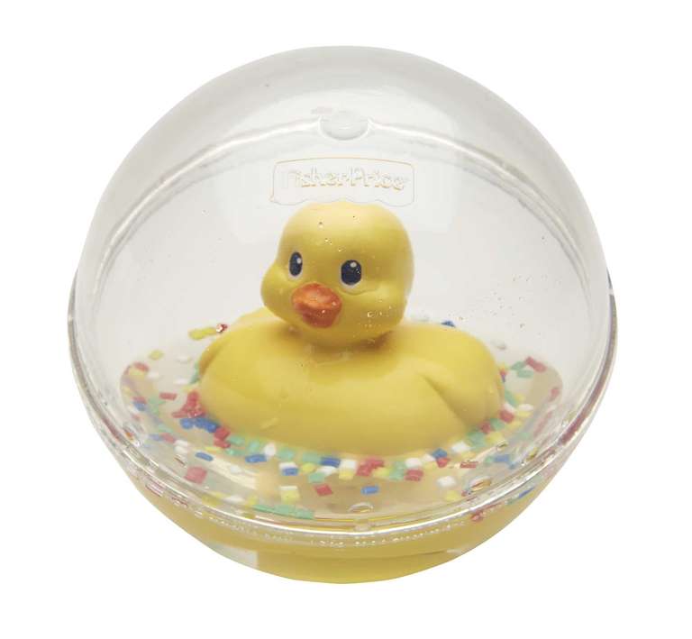 Fisher-Price Water Mates Entchenball | Ente in Kugel mit Konfetti | Babyspielzeug, Badespielzeug 3-6 Monate +, 75676 [Prime]