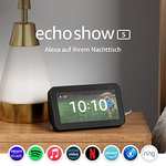 Echo Show 5 (2. Generation, 2021) | Smart Display mit Alexa und 2-MP-Kamera | Anthrazit| Zertifiziert und generalüberholt