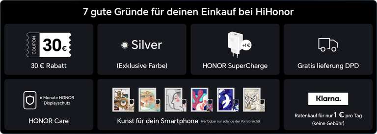 HONOR Smartphone Magic 5 Lite für 319,90€ + Case + Screen Protection