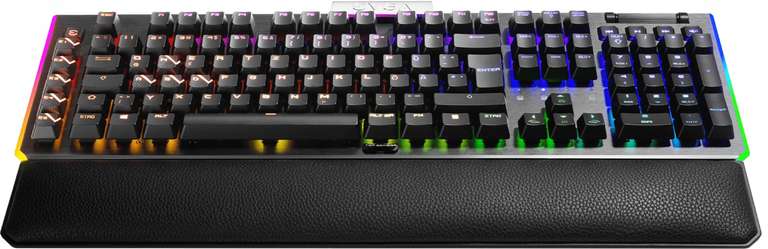 EVGA Z20 RGB Gaming Tastatur, Mechanisch-Optisch, lineare Switches, hohe Polling Rate (4000hz), Audio Passthrough, ToF Sensor