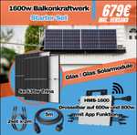Balkonkraftwerk 1600w/1740w WiFi SOLAR ANLAGE Trina Glas/Glas