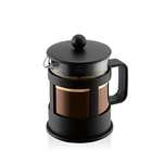 Bodum Kaffeebereiter Kenya 0,5l - 4 Cup - French Press - Siebstempelkanne - Borosilikatglas - schwarz