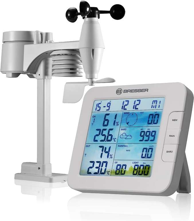 BRESSER Tuya Smart Home 7-in-1 Wetterstation ClimateConnect NL 71,10