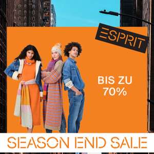 ESPRIT: bis zu 70% im Season End Sale, z.B. Strickkleid für 24,99€ | Herren T-Shirt in vielen Farben mit Rundhals / V-Ausschnitt für 4,99€