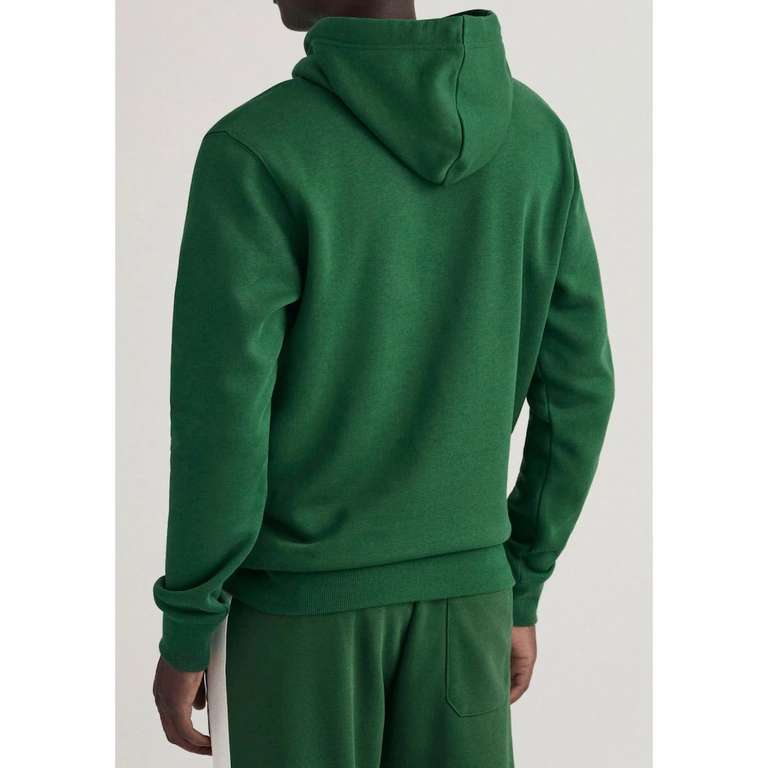Gant Kapuzensweatshirt »D1. BANNER SHIELD HOODIE, grey & forest-green Gr. S, M, L, XXL