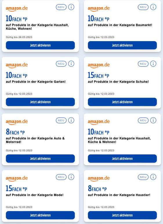 Neue Amazon Payback Coupons - 10FACH °P auf Produkte in der Kategorie Haushalt, Küche, Wohnen uvm. bei Amazon.de bis 12.03.2023/26.02.023