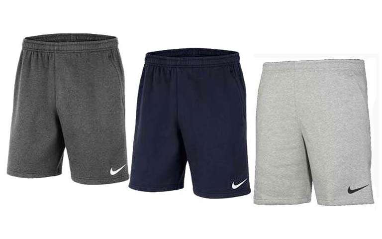 Nike Short Park 20 mit Reißverschlusstaschen (Gr. S - XL, 3 verschiedene Farben, 82 % Baumwolle)