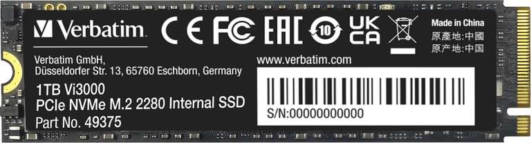 Alternate WochenDeals: z.B. Verbatim Vi3000 PCIe NVMe M.2 SSD 1TB | Kingston FURY Renegade 64GB DDR5-6000 CL32-38-38 | HP Victus 15
