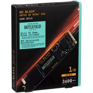 WD Black SSD SN750 SE NVMe M.2 1TB mit Code für Battlefield 2042