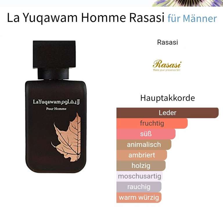 (Notino über Idealo) Rasasi La Yuqawam Man Eau de Parfum 75ml