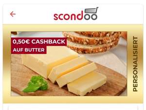 [Scondoo] 0,50€ auf Butter eurer Wahl (personalisiert)