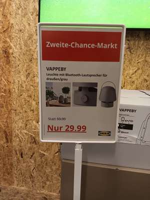 Ikea Würzburg Fundgrube : Vappeby Outdoor Bluetooth Lautsprecher und Lampe, Farbe : Grau