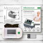 (AMAZON Prime) Medisana PM 100 Pulsoximeter, Messung der Sauerstoffsättigung im Blut, Fingerpulsoxymeter mit OLED-Display