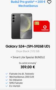 Sammeldeal, Samsung Aktion, Buds2 Pro gratis: z.B. Samsung Galaxy S24 Plus 512GB im Vodafone GigaKombi für 919€; S24 Ultra 512GB 1129€