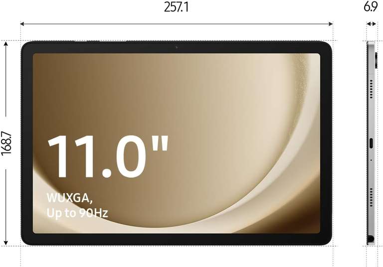 [CB] Samsung Galaxy Tab A9+ 4GB/64GB INKL. Book Cover in Schwarz