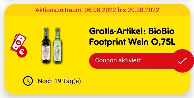 [Netto MD] Gratis Flasche BioBio Footprint Wein 0,75L
