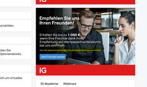 IG KWK Aktion 200 Euro Geworbene plus 200 Euro für den Werber: 300 Euro einzahlen + 1 Produkt für mindestens 1 Euro kaufen
