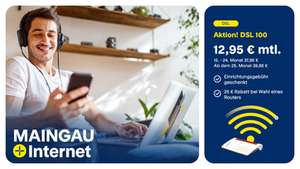Maingau DSL - Tarife ohne Telefonflat ab 8,95 € mtl.