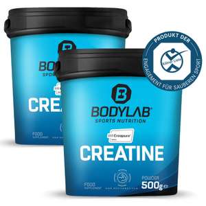 2x 500g Bodylab Creapure Creatine (Kreatin-Monohydrat Made in Germany)