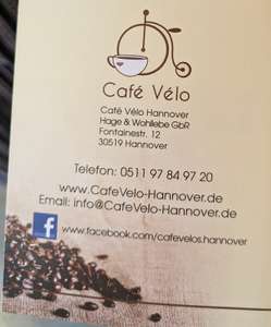 Hildesheim - DM Café Velo - Kostenlose Kaffeevarianten von Espresso über Latte Macchiatio bis Cappuccino (auch koffenfrei und Hafermilch)