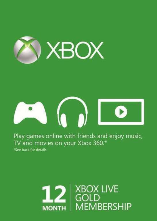 loyaliteit Deter Neuropathie Xbox Live Gold 12 Monate Xbox Live key EUROPE | mydealz