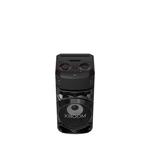 LG XBOOM RN5 Bluetooth-Lautsprecher, 500 W, 2 Kanäle, Bluetooth mit USB-Player, DAB/FM-Radio, Super Bass Boost, Multicolor LED-Leuchten