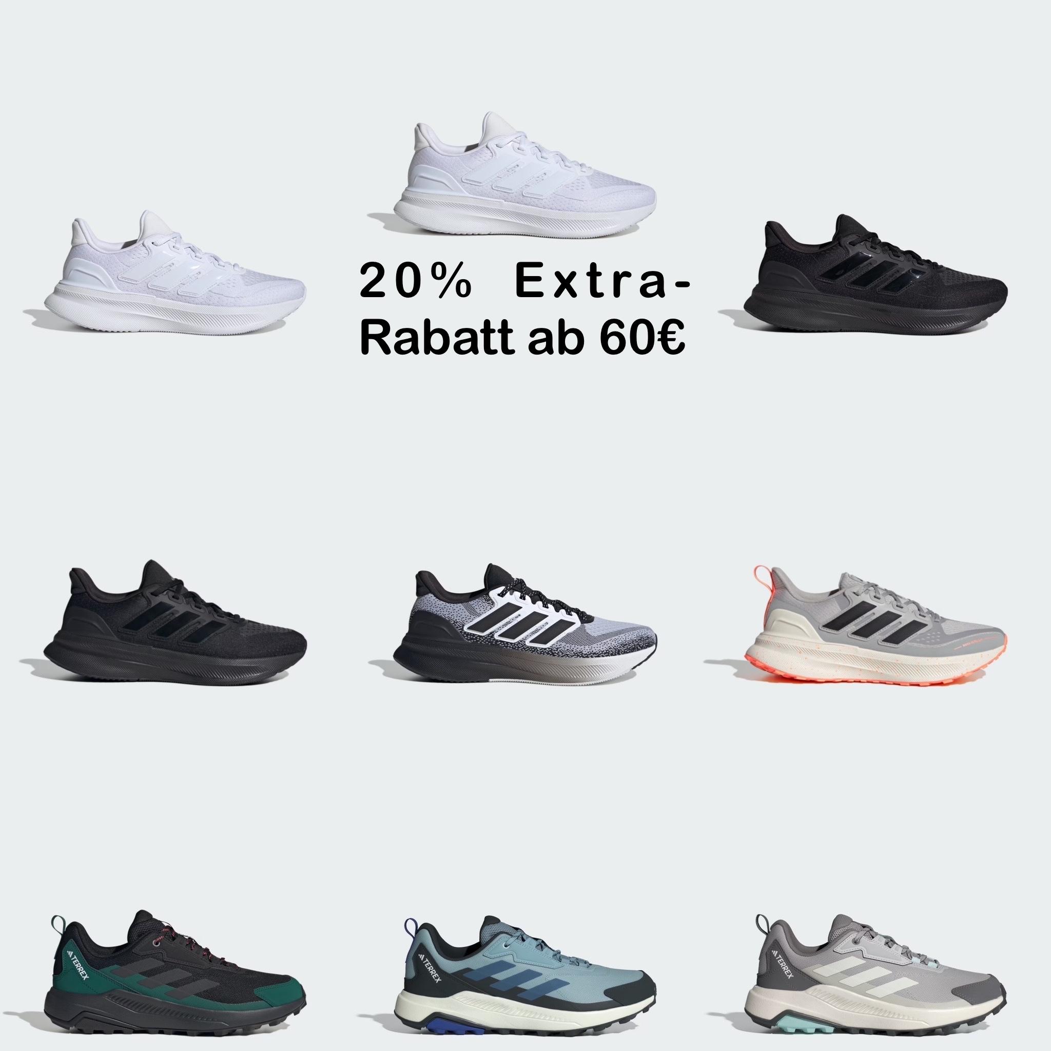[CB Deal] 20% EXTRA-Rabatt ab 60€ - z.B. Adidas Ultrarun 5 (TR) • Adidas Terrex Anylander • viele Größen | Adidas AdiClub