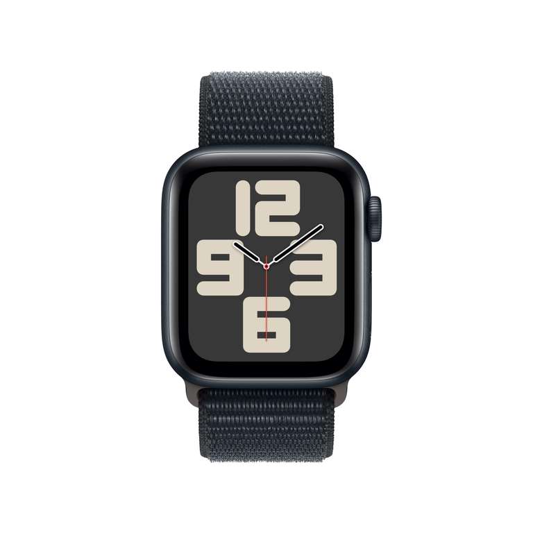 Apple Watch SE 2. Gen (2023) 40mm GPS Aluminiumgehäuse und Sport Loop Armband in Mitternacht