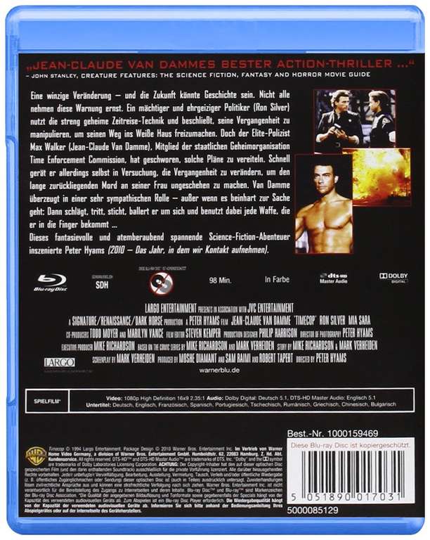 TimeCop | Van Damme | Blu Ray