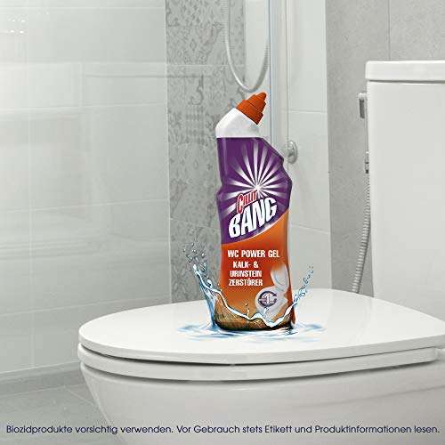 CILLIT BANG WC-Power Gel Kalk- & Urinstein Zerstörer – Kraftvoller WC-Reiniger – 1 x 750 ml (Spar-Abo Prime)