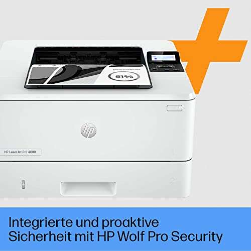 HP Laserjet Pro 4002dne Multifunktions-Laserdrucker, 50 Euro Cashback, Drucker, Scanner, Kopierer, WLAN, LAN, Duplex, Airprint, mit HP+