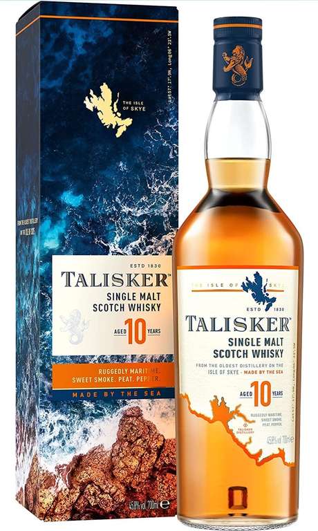 Talisker 10 Jahre Islay Single Malt Scotch Whisky - Amazon Spar-Abo | 21,53€ möglich