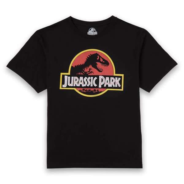Jurassic Park Logo Herren T-Shirt in schwarz | Gr. XS - 2XL