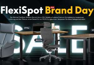 FlexiSpot Brand Day Sale (Bis zu 40% Rabatt auf Stühle und höhenverstellbare Tische)