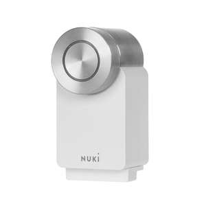 Nuki Smart Lock Pro (4. Generation), smartes Türschloss,it WLAN, Matter, Fernzugriff, elektronisches Türschloss , mit Akku Power Pack