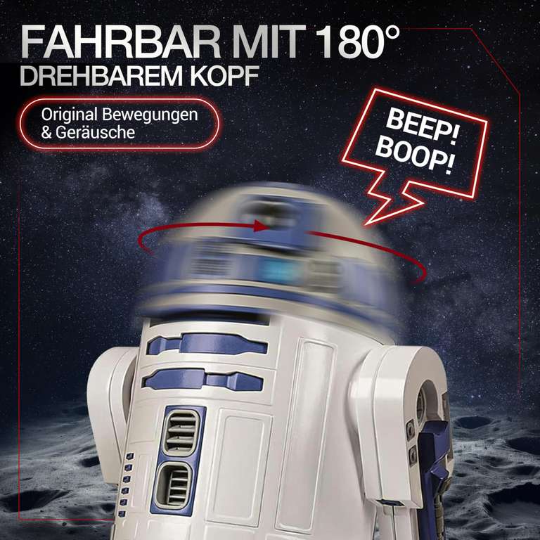 Clementoni Star Wars R2-D2 Robot – Kit de Construction avec Plus de 50 pièces pour Enfants à