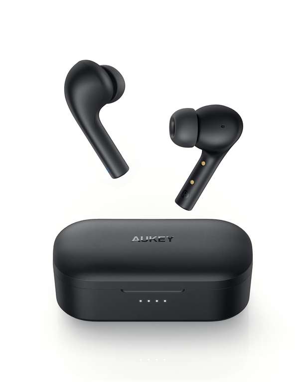 Aukey EP-T21S TWS In-Ears (Bluetooth 5.0, AAC, 5/30h Akku, USB-C, Mono-Modus, IPX6)