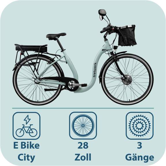 Tretwerk Linea 28 E-Bike Damen  1254 bei Netto Marken-Discount | mydealz