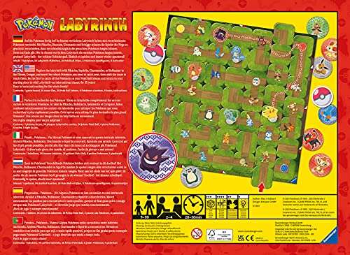 Pokémon Labyrinth - Familienspiel für 2-4 Spieler ab 7 Jahren - Prime