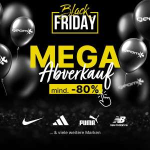 Mega Black Friday Sale - mind. 80% auf 1000 Artikel | z.B. NB Hoodie (19,98 €), Under Armour Jacke (25,99 €), Timberland Jacke (39,98 €)