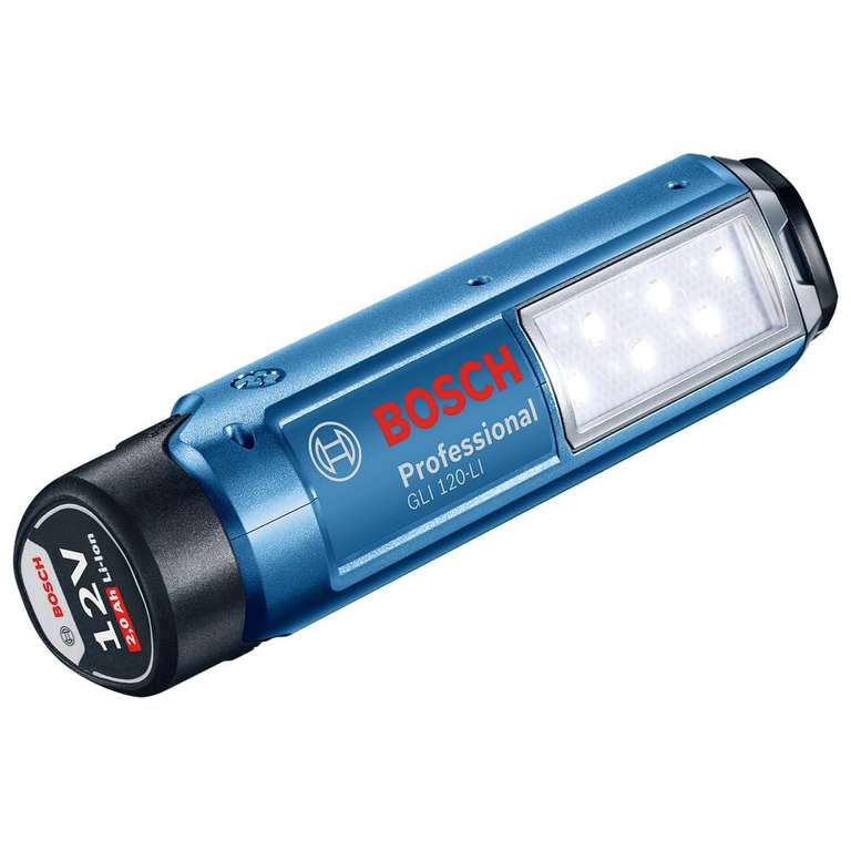 Bosch Professional 12V System Akku LED Lampe GLI 12V-300 (300 Lumen, ohne Akkus und Ladegerät, im Karton) PRIME