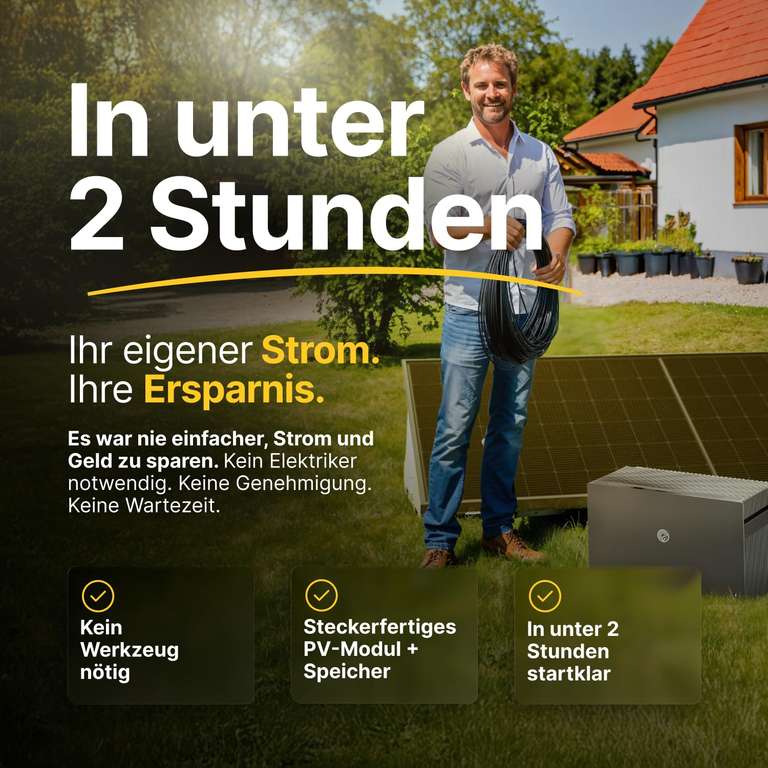 SUKFLOW Mikro-Wechselrichter 1000 W – PV-Wechselrichter Mit WLAN, IP67 Wasserdicht, 5 M AC-Kabel, Integrierter MPPT, App-Steuerung – Für Balkonkraftwerk, DIY-Solar, 2x 200–625 W Module – Plug & Play, 2 Jahre Garantie