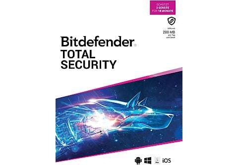 Bitdefender Total Security 3 Geräte / 18 Monate (Code in a Box) - [PC]