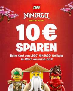 10€ sparen ab 50€ LEGO NINJAGO-Einkauf (Bsp 71795 Tempel der Drachenpower / 71813 Wolfsmasken-Dojo)