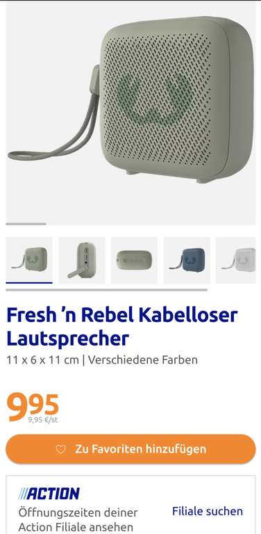 Fresh n Rebel Bluetooth Lautsprecher Box mit usb C, Aux, Micro SD Anschluss