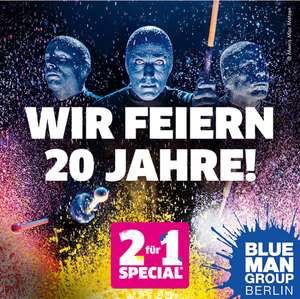 Blue Man Group. Berlin. 50 % (2 Tickets 1 bezahlen) zB Kategorie 2