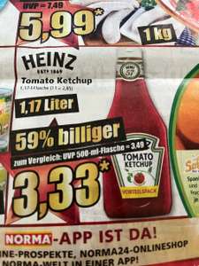 - NORMA- Heinz Tomato Ketchup 1,17 Liter