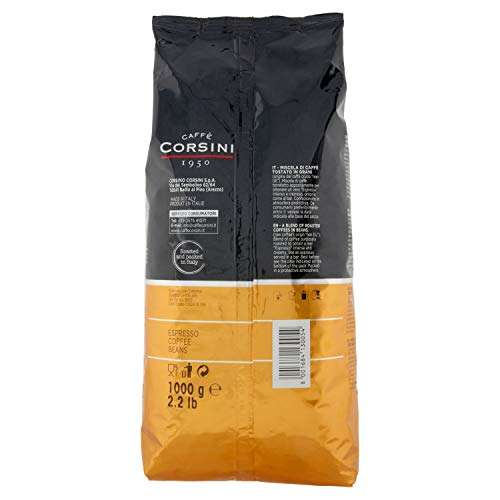 [Amazon Sparabo] Caffè Corsini Espresso Intensive Und Cremige Kaffeebohnen, 1 kg (für 9,79€ bei >4 Sparabos)