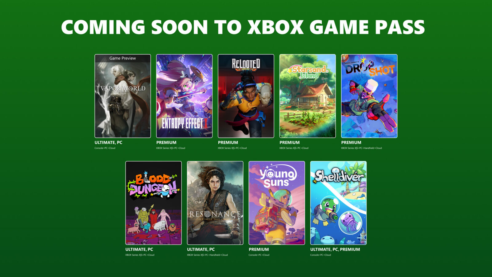 Xbox Game Pass Neuzugänge: z.B. Resonance: A Plague Tale Legacy, Vapor World: Over the Mind, Blood Dungeon